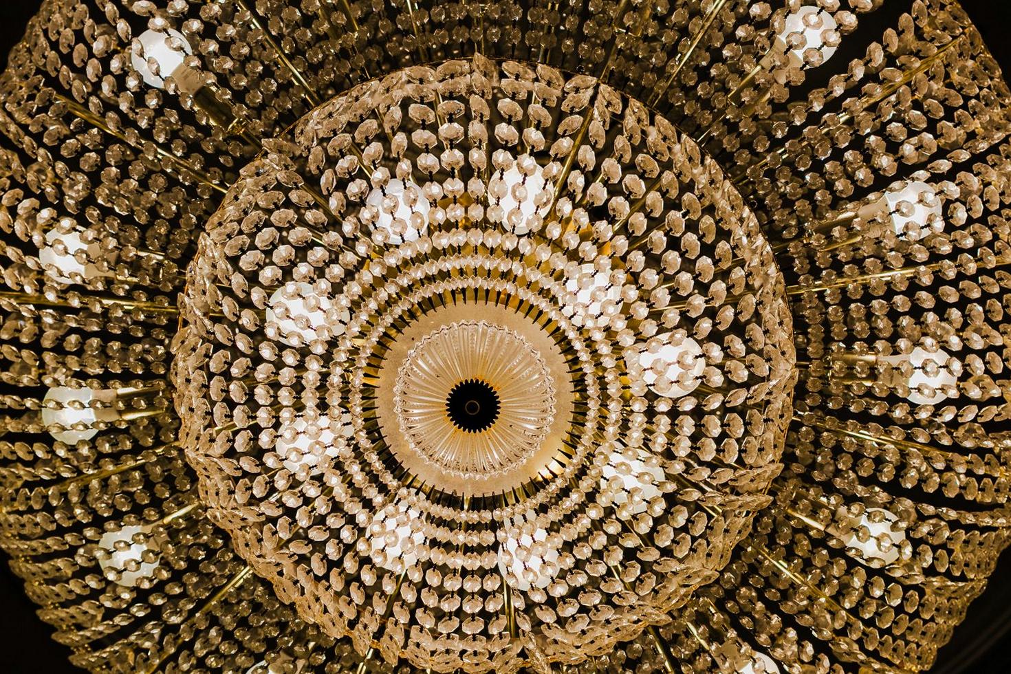 Crystal Chandelier Detail